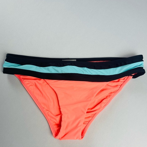 PQ Swim Coral and Black Bikini Bottom Size Medium NWT - Picture 1 of 8